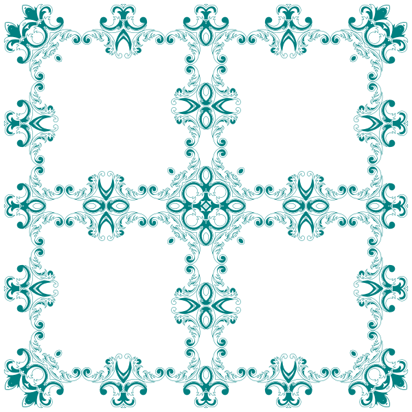 SVG Four flowery frames