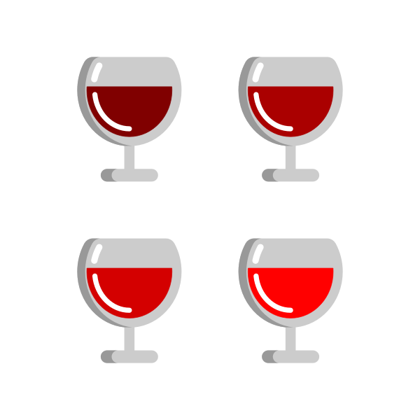 SVG Four full glasses