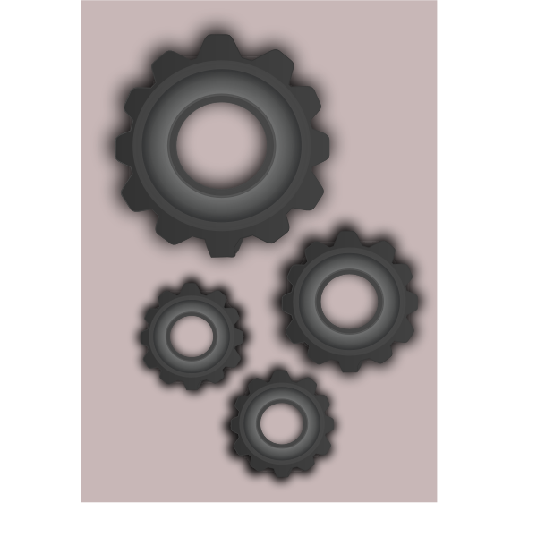 SVG Four gears