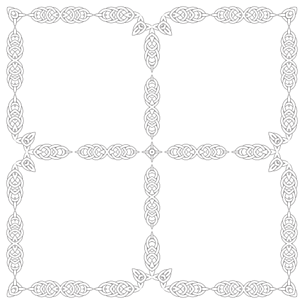SVG Four knot frames