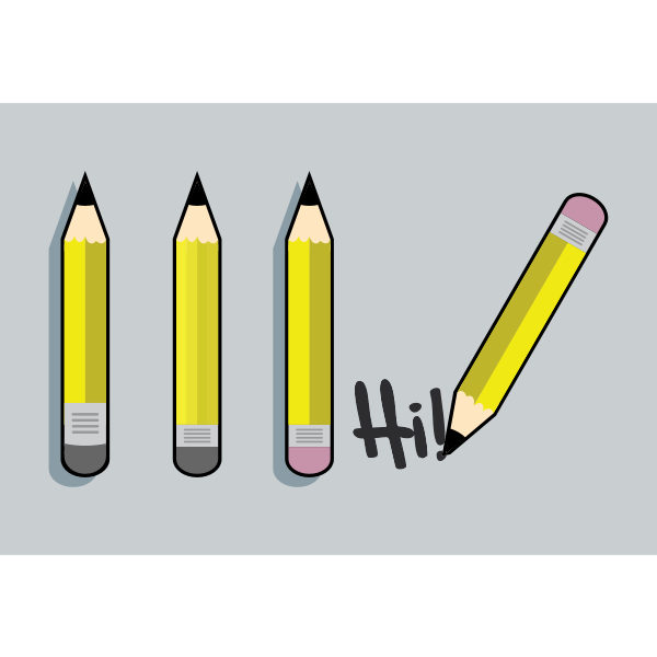 SVG Four pencils