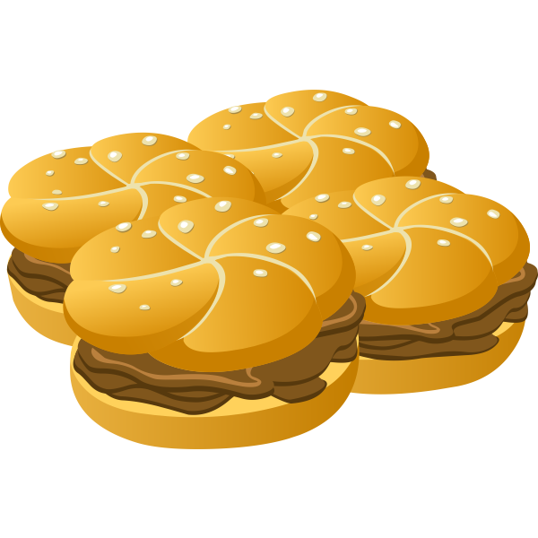 SVG Four sandwiches