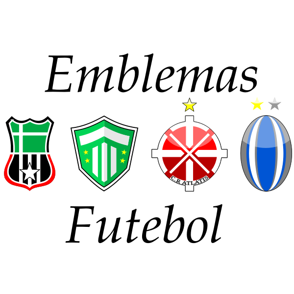 SVG Four soccer emblems vector clip art
