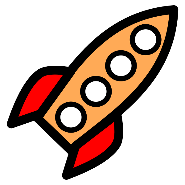 SVG Four-window rocket