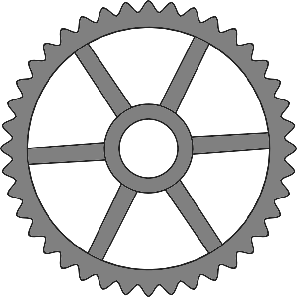 SVG Fourthy-tooth cogwheel