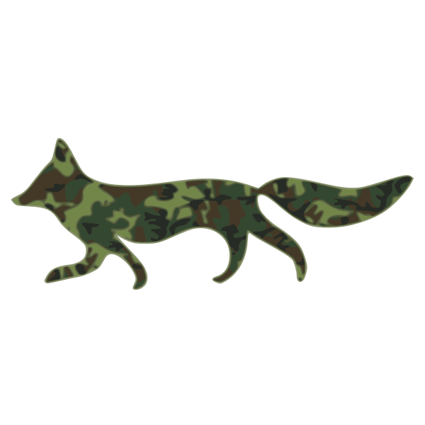 SVG fox camouflage pattern