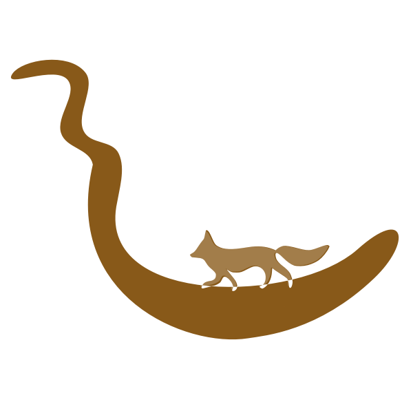SVG Fox silhouette image