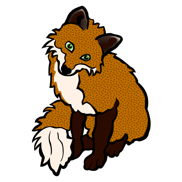 SVG Fox sitting