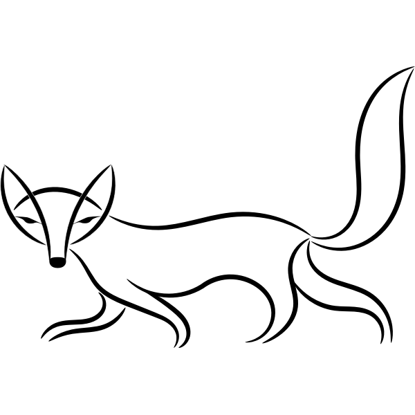 SVG Fox walking