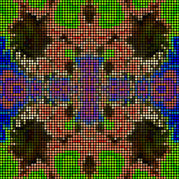 SVG Fractal Dot Pattern Tile