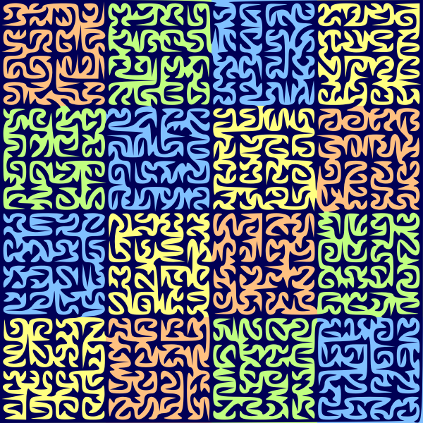 SVG Fractal maze puzzle