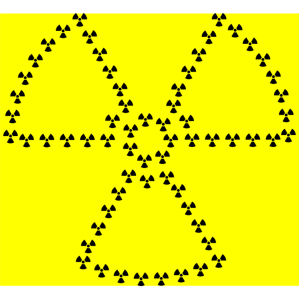 SVG Fractal Radioactive Symbol