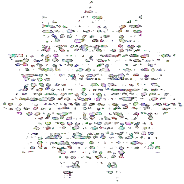 SVG Fragmented particles
