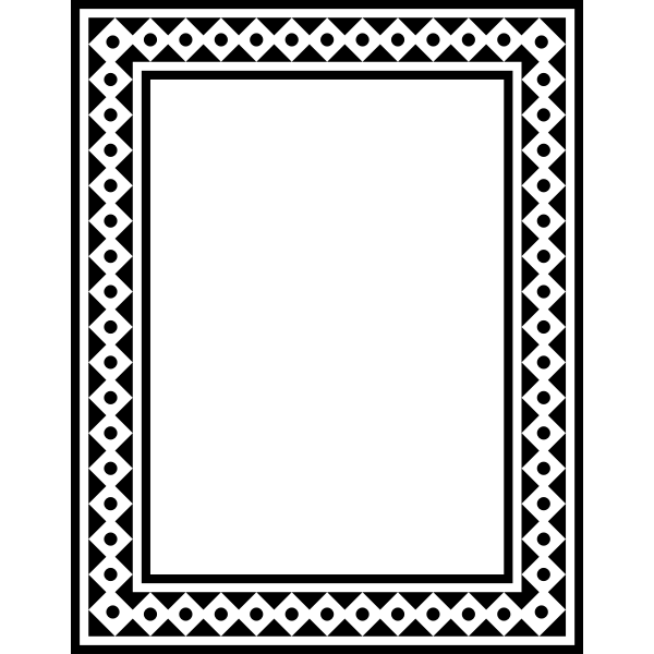 SVG Frame black and white