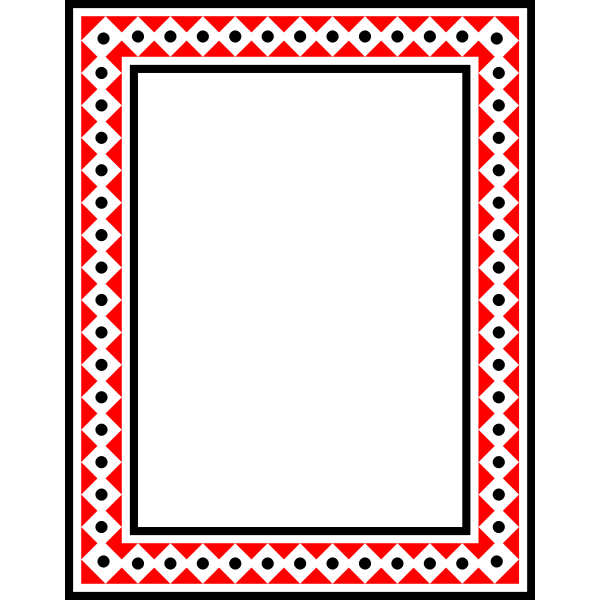 SVG Frame Colour rectangular red