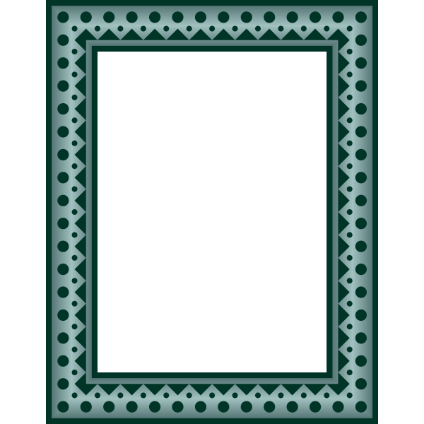 SVG Frame rectangular Colour grey green