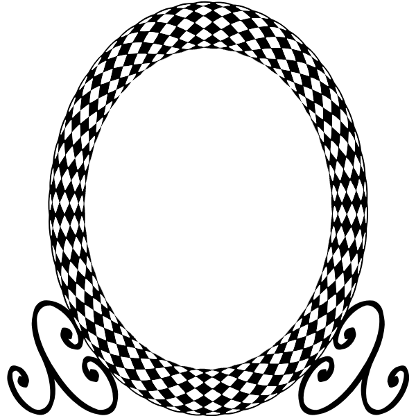 SVG Frame with checkered pattern