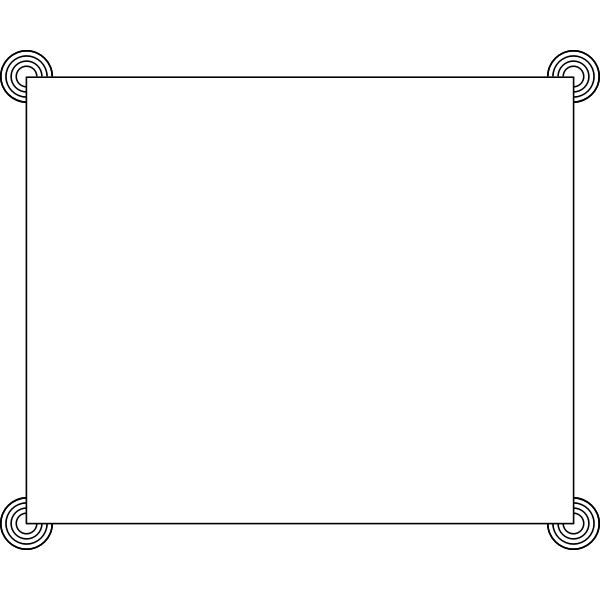 SVG Frame with circles