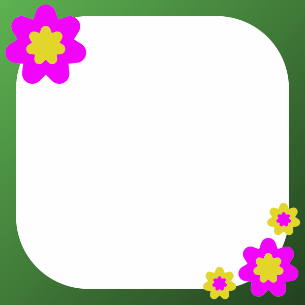 SVG Frame With Flowers-1574677611