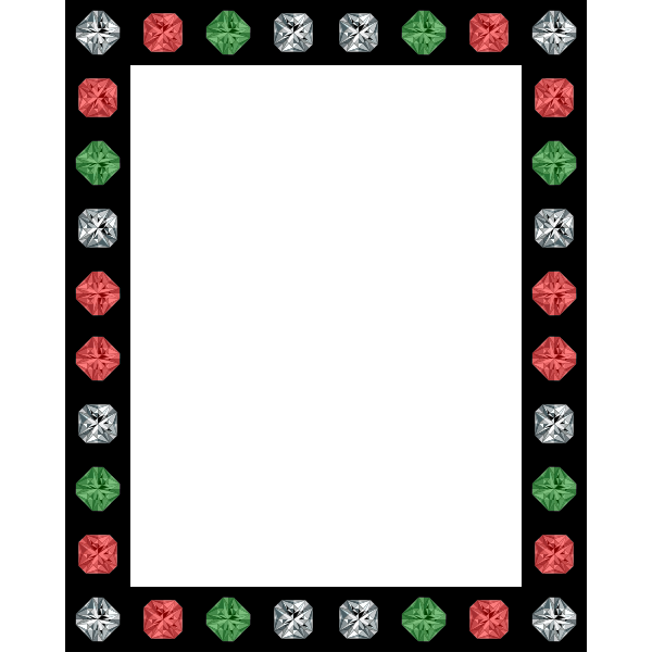 SVG Frame with jewels