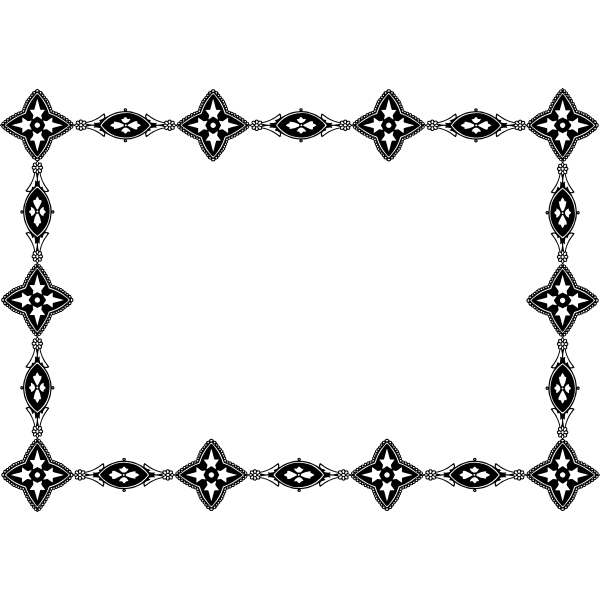 SVG Frame with ornate decoration