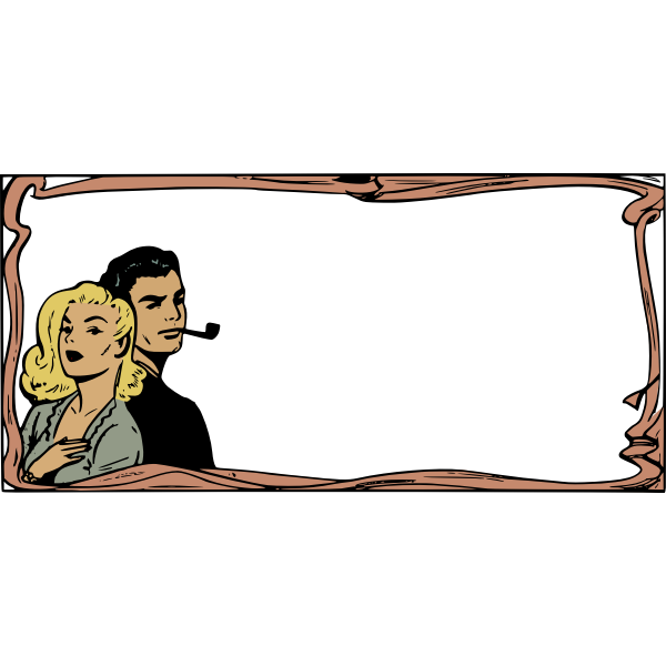 SVG Framed couple