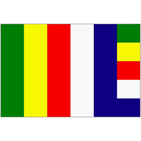 SVG Framed Japanese Buddhist Flag