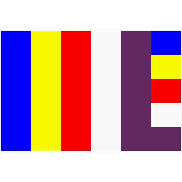SVG Framed Nepalese Buddhist Flag