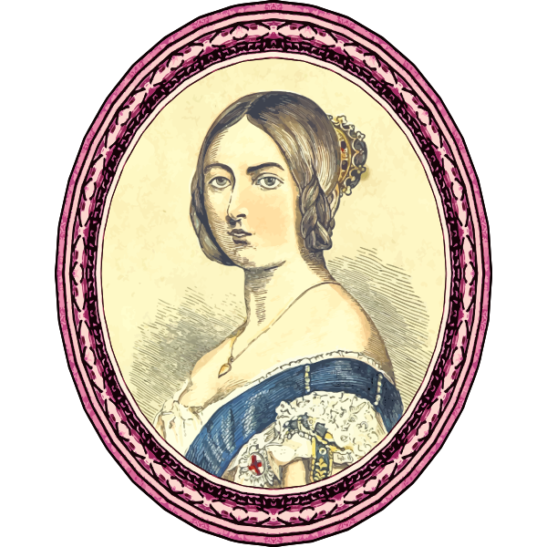 SVG Framed Queen Victoria