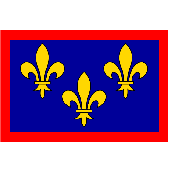SVG France Anjou region flag vector image