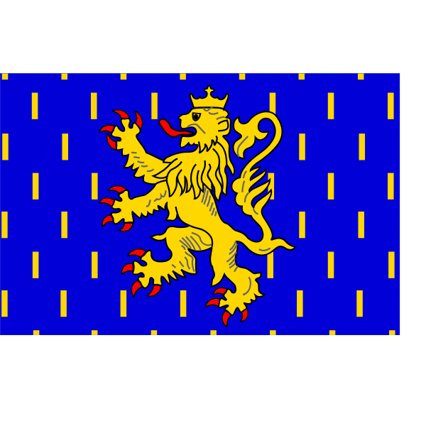 SVG Franche-Comt comte region flag vector clip art