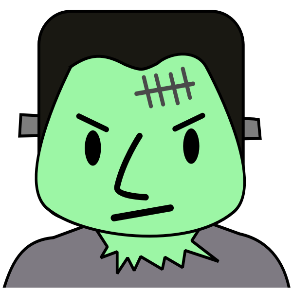 SVG Frankenstein monster guy