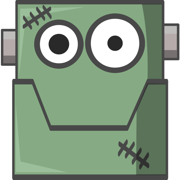 SVG Frankenstein039s head