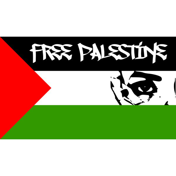 SVG Free Palestine flag vector image