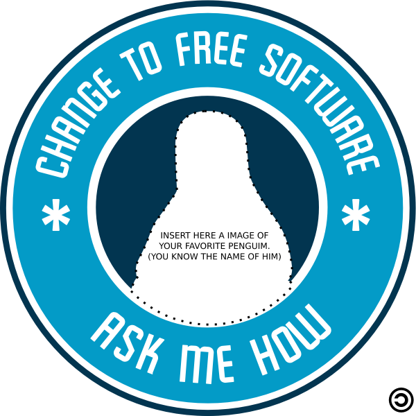 SVG Free software badge vector image