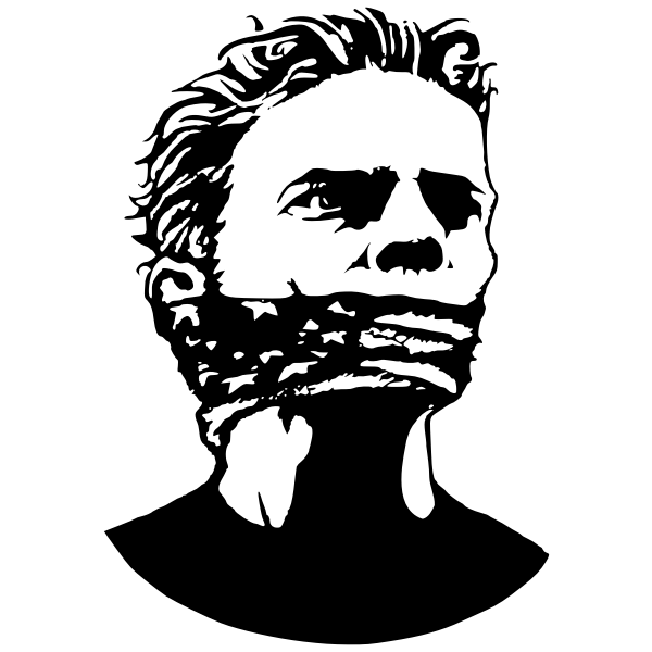 SVG Freedom of speech symbol vector image