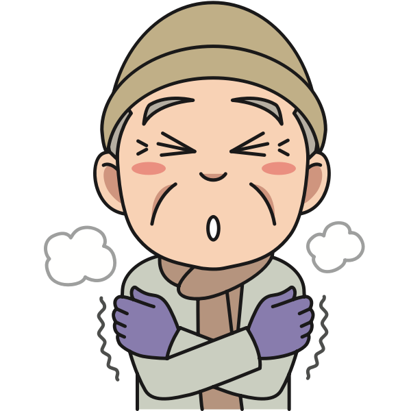SVG Freezing man