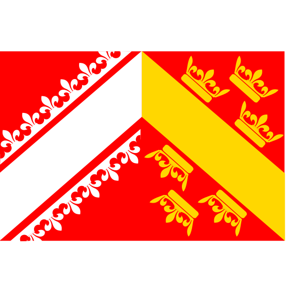 SVG French Alsace region flag vector image