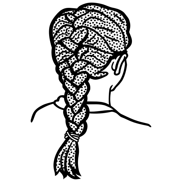 SVG french braid