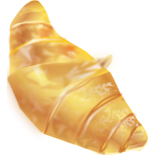 SVG French butter croissant