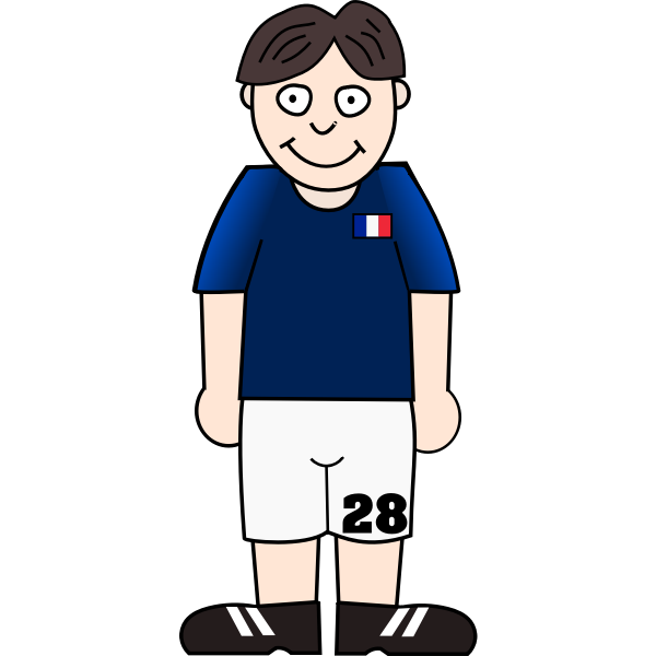 SVG French football player