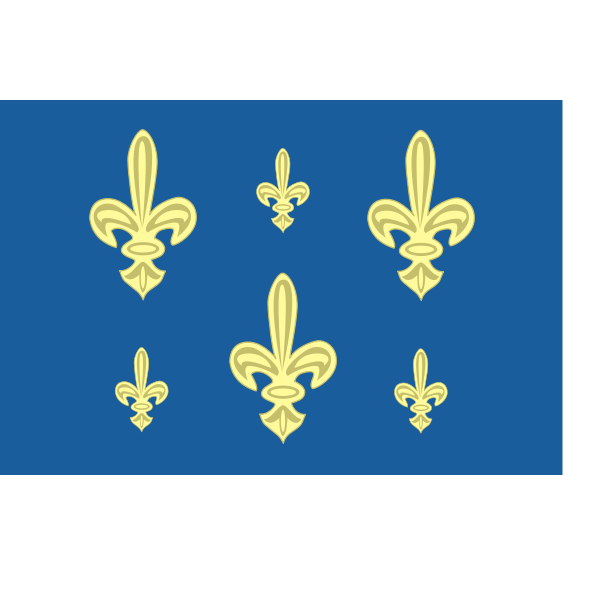 SVG French navy flag vector image