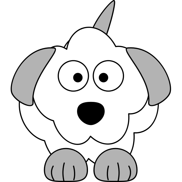 SVG French poodle
