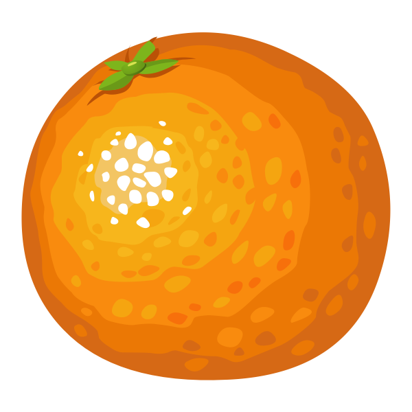 SVG Fresh orange fruit
