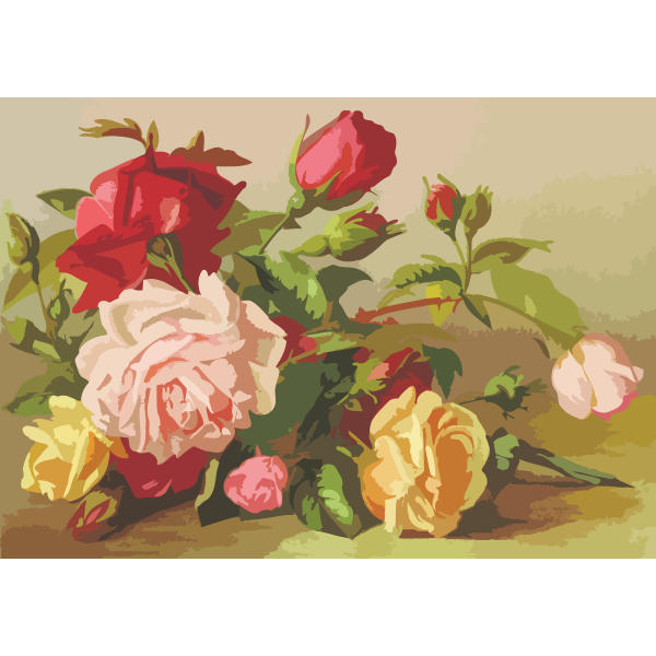 SVG Freshly picked rosese