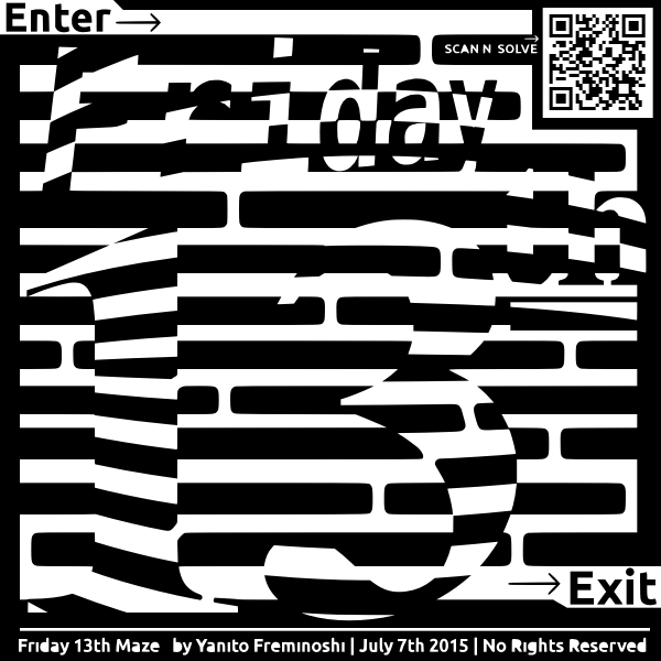 SVG friday 13th maze