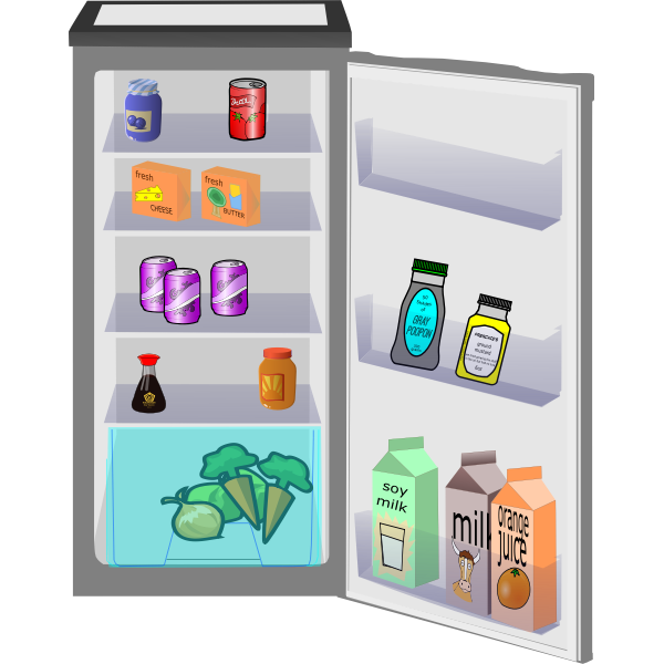 SVG Fridge open