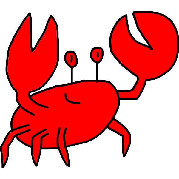 SVG Friendly crab by Rones