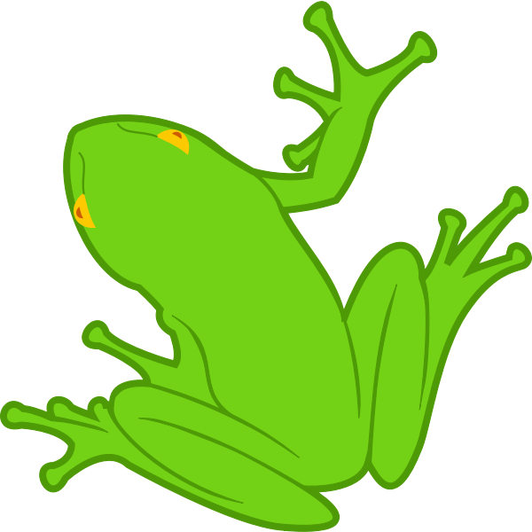 SVG Frog clip art drawing