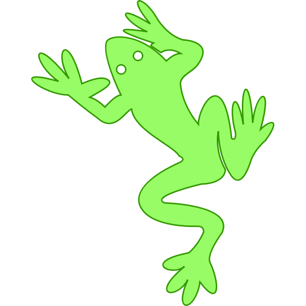 SVG Frog outline vector